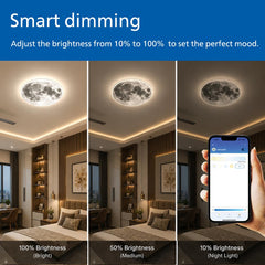 Philips Smart MoonView 22W Wi-Fi LED Ceiling Light