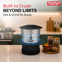 Maharaja Whiteline Odacio Desire Juicer Mixer grinder 550 Watt,smooth juicing, 3 jars, 5years warranty