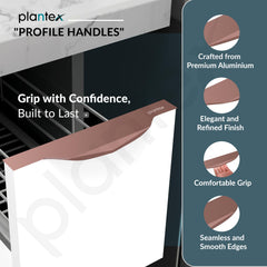 Plantex Profile Handle for Kitchen Cabinet/6 Inch Aluminium Drawer Profile Handle/Wardrobe Pull Handle for Home/Office/Hotel - Pack of 1 (Rose Gold) (Model APS-PF-1002)-2