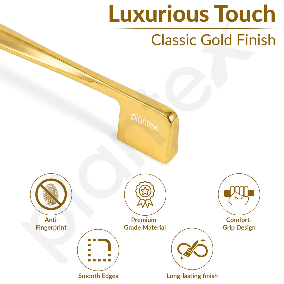 Plantex Cabinet Handle/96mm Handle for Drawer/Wardrobe/Kitchen Handle/Pull-Push Handle for Home/Office - Pack of 1 (Gold) (Model APS-PH-104)-3