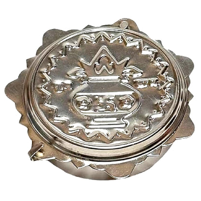 Dynore Stainless Steel 4 in 1 Haldi Kumkum Dabbi/Tilak Dabbi- Set of 1 Pcs