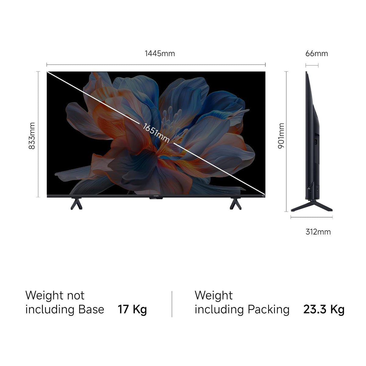Xiaomi (165 cm) 65 inch FX 4K QD-Mini LED Smart (L65MC-FSMIN)-6