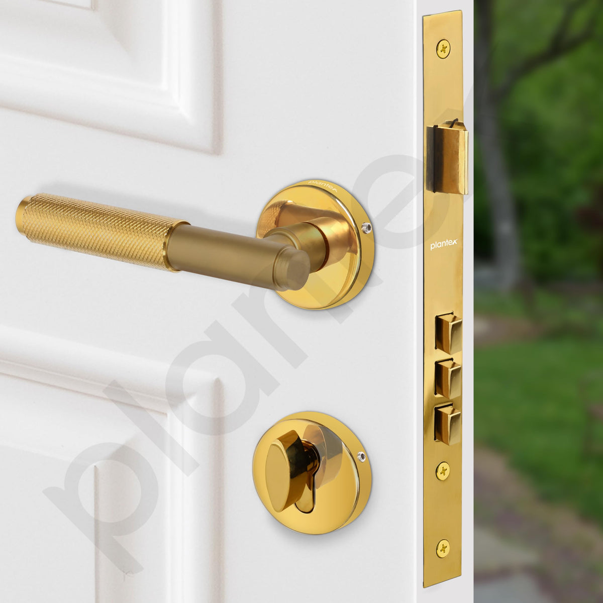 Plantex Premium Door Lock with 3 Years of Warranty/Main Door Locks for Home/Mortise Lock Set for Door (PVD Gold)-4