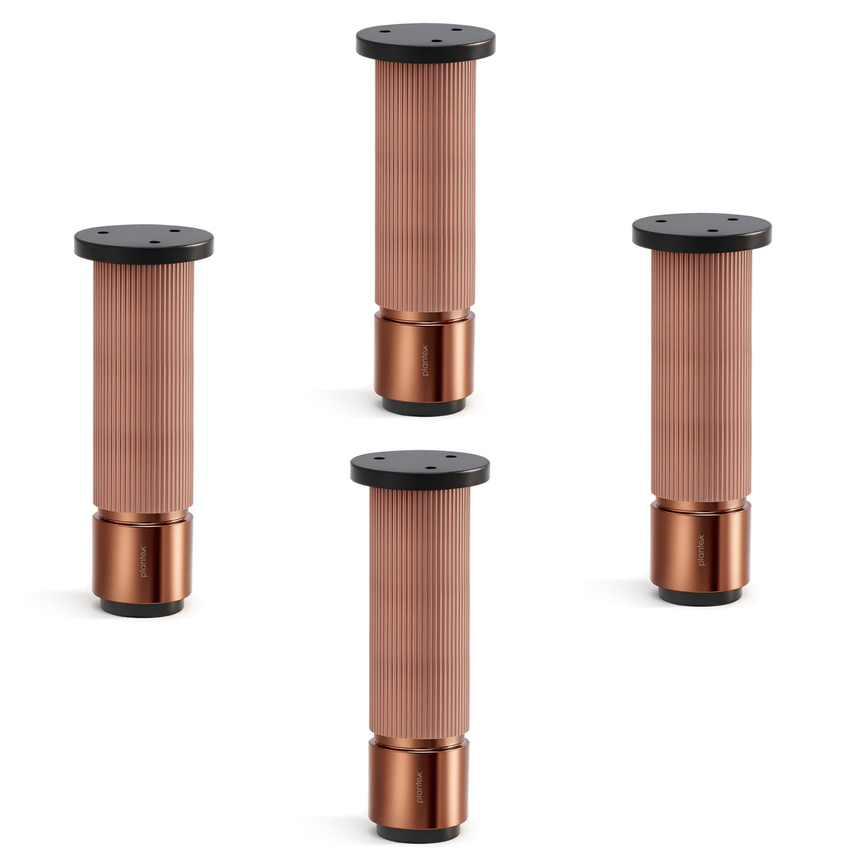 Plantex 6 Inch Sofa Leg for Bed Furniture/Aluminium Sofa Leg for Table/Support Legs/Furniture Leg - Pair of 2 (4 Piece) (DTS-77,Rose Gold)-1