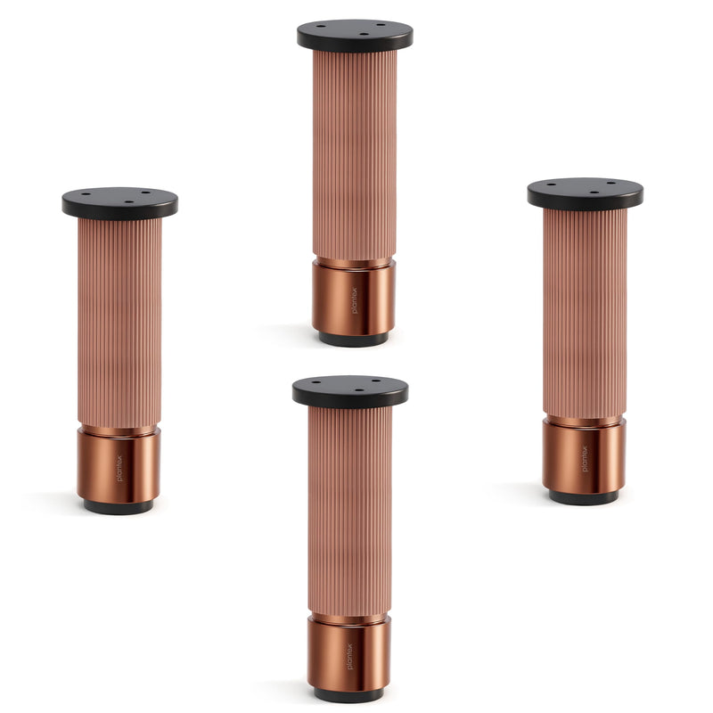 Plantex 6 Inch Sofa Leg for Bed Furniture/Aluminium Sofa Leg for Table/Support Legs/Furniture Leg - Pair of 2 (4 Piece) (DTS-77,Rose Gold)-1