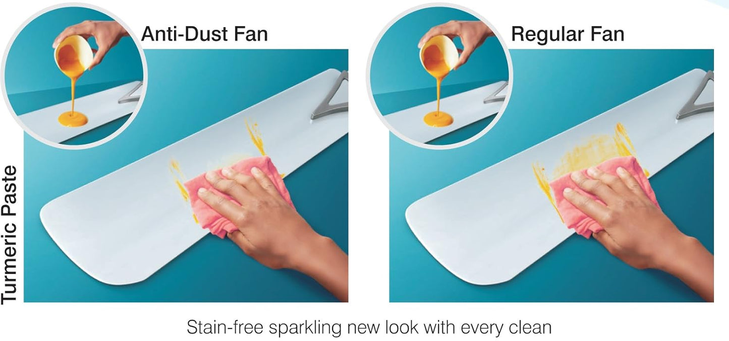 Crompton Avancer Prime 1200 mm (48 inch) Decorative Ceiling Fan with Anti Dust Technology (Coco Gold), Pack of 1 (123456789)