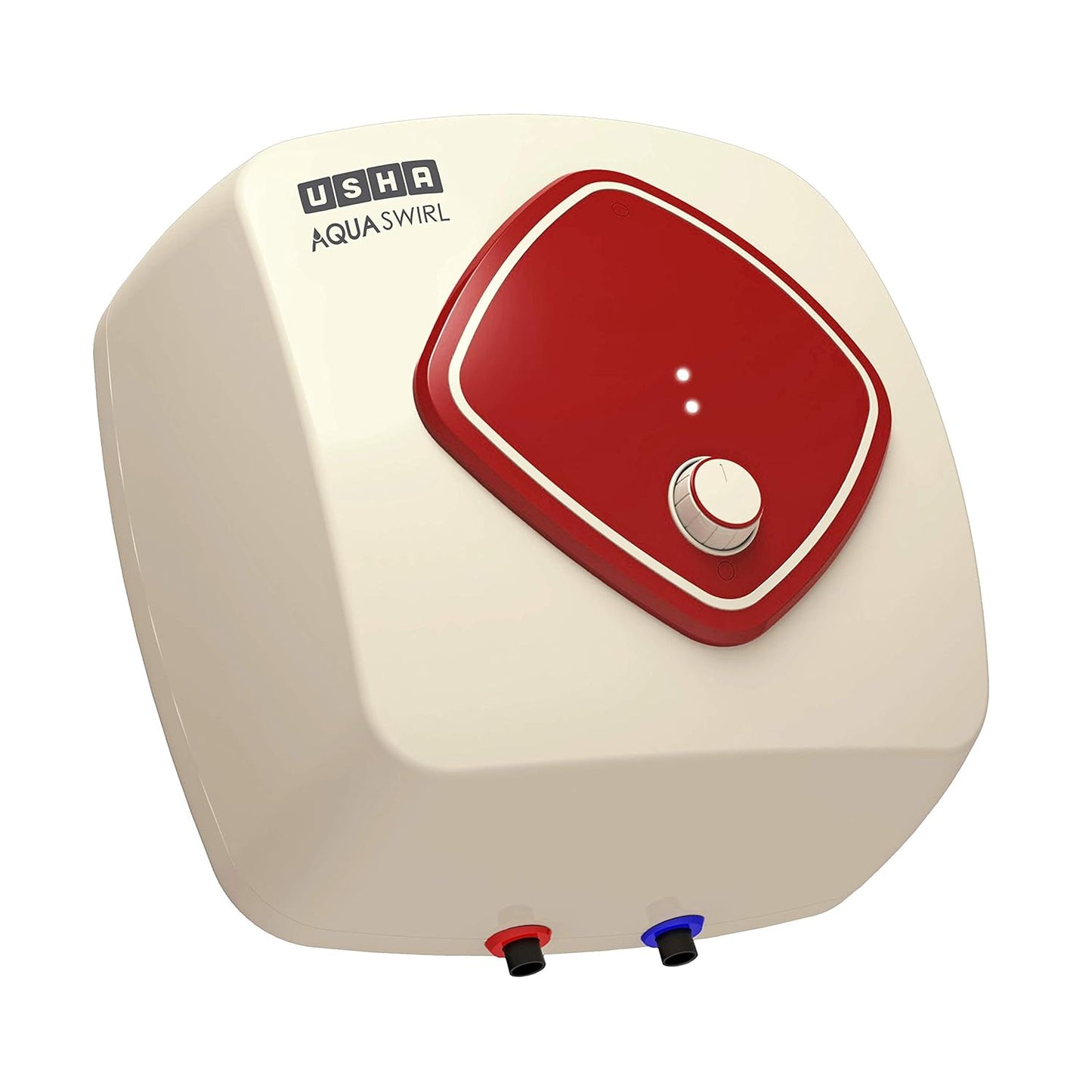 Usha Aqua Swirl 25 Litre 5 Star Storage Water Heater With Copper Heating Element (Ivory Wine), Wall Mounting