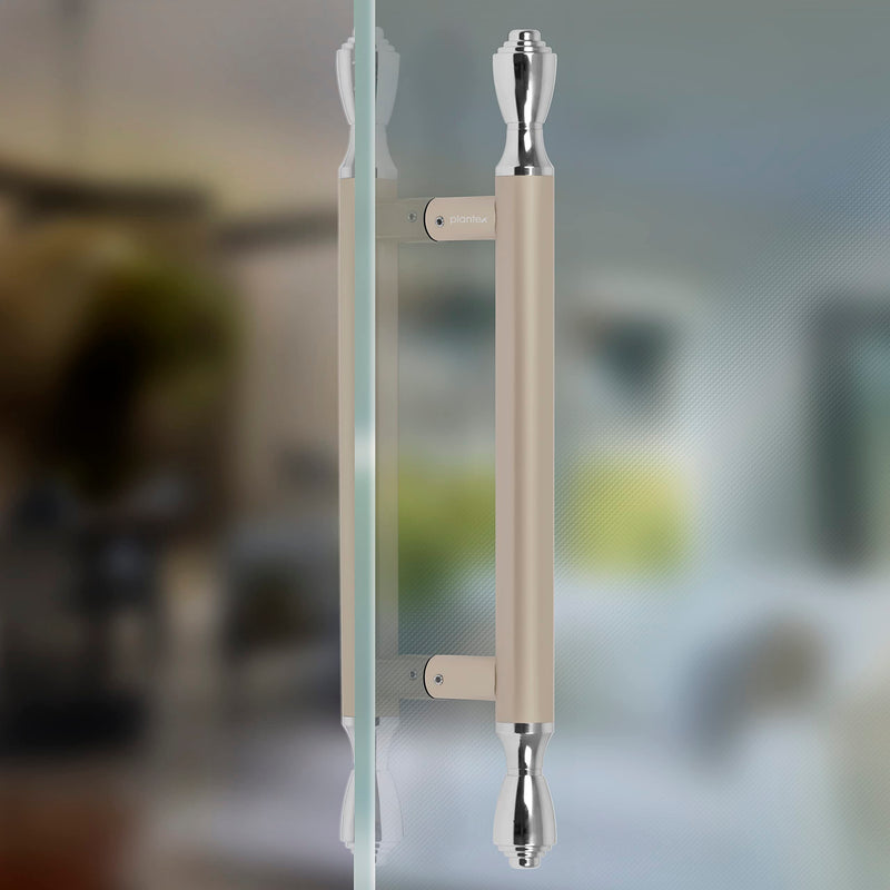 Plantex Heavy Duty Door Handle/Main Door Handle/14 inch Door Handle for Main Door/Pull Push Handle Pack of 1 (124, Satin White & Chrome) - 3 Years Warranty-6
