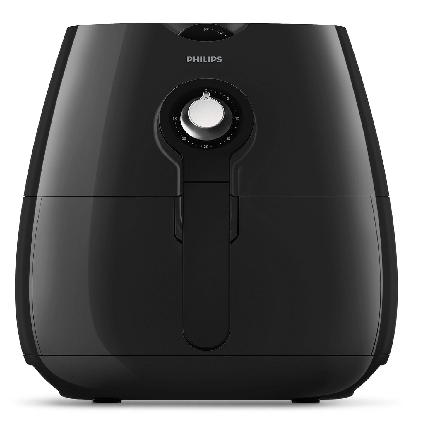 PHILIPS Air Fryer NA120/00, uses up to 90% less fat, 1500W, 4.2 Liter, with Rapid Air Technology (Black), Large
