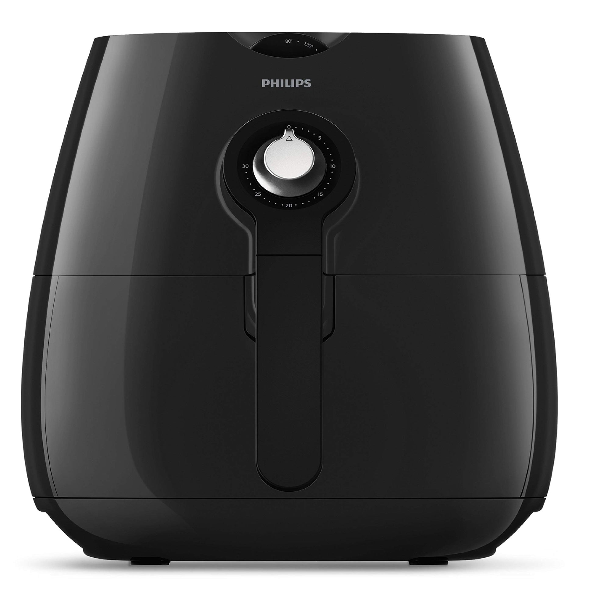 PHILIPS Air Fryer NA120/00, uses up to 90% less fat, 1500W, 4.2 Liter, with Rapid Air Technology (Black), Large