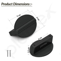 Plantex Knobs for Drawers/Drawer Knobs/Round Knob for Cabinets/Pull-Push Knob for Kitchen/Bedroom Drawer - Pack of 4 (Black) (Model APS-DTK-238)-6