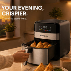 Faber 7L 1600W Digital Air Fryer | Fry, Bake, Roast, Toast, Defrost, Grill & Reheat | 85% Less Oil, 360° Air Cooking | 8