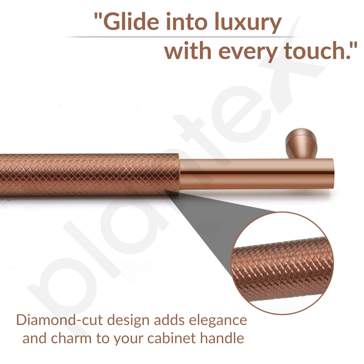 Plantex Cabinet Handle/224mm Handle for Cabinet/Furniture/Door Pull-Push Handle for Home/Office - Pack of 1 (Rose Gold) (Model APS-DTC-3910)-4