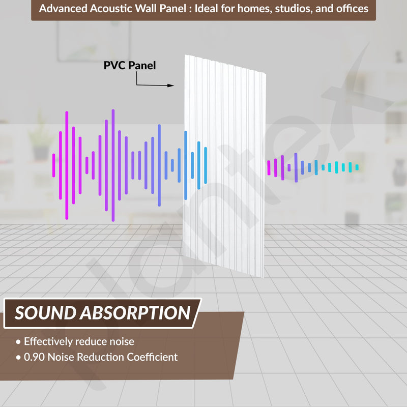 Plantex PVC Wall Panel/Louvers Panel for Wall/3d wall Panel for Interior Wall Decor/Eco-Friendly Fluted Panel for Wall/- Pack of 7, Covers - 70 Sq. Ft (White Texture-12 Inch x 10 Ft)-4