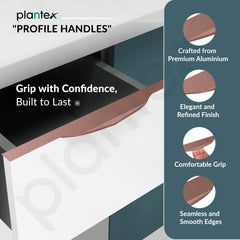 Plantex Profile Handle for Kitchen Cabinet/32 Inch Aluminium Drawer Profile Handle/Wardrobe Pull Handle for Home/Office/Hotel - Pack of 1 (Rose Gold) (Model APS-PF-1002)-2