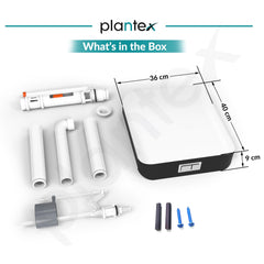 Plantex Cistern Flush Tank/Dual & SlimTone 7Ltr Water Capacity Polypropylene/Commode Flush Tank for Bathroom with Internal Accessories Pack of 1 (Black & White)-3