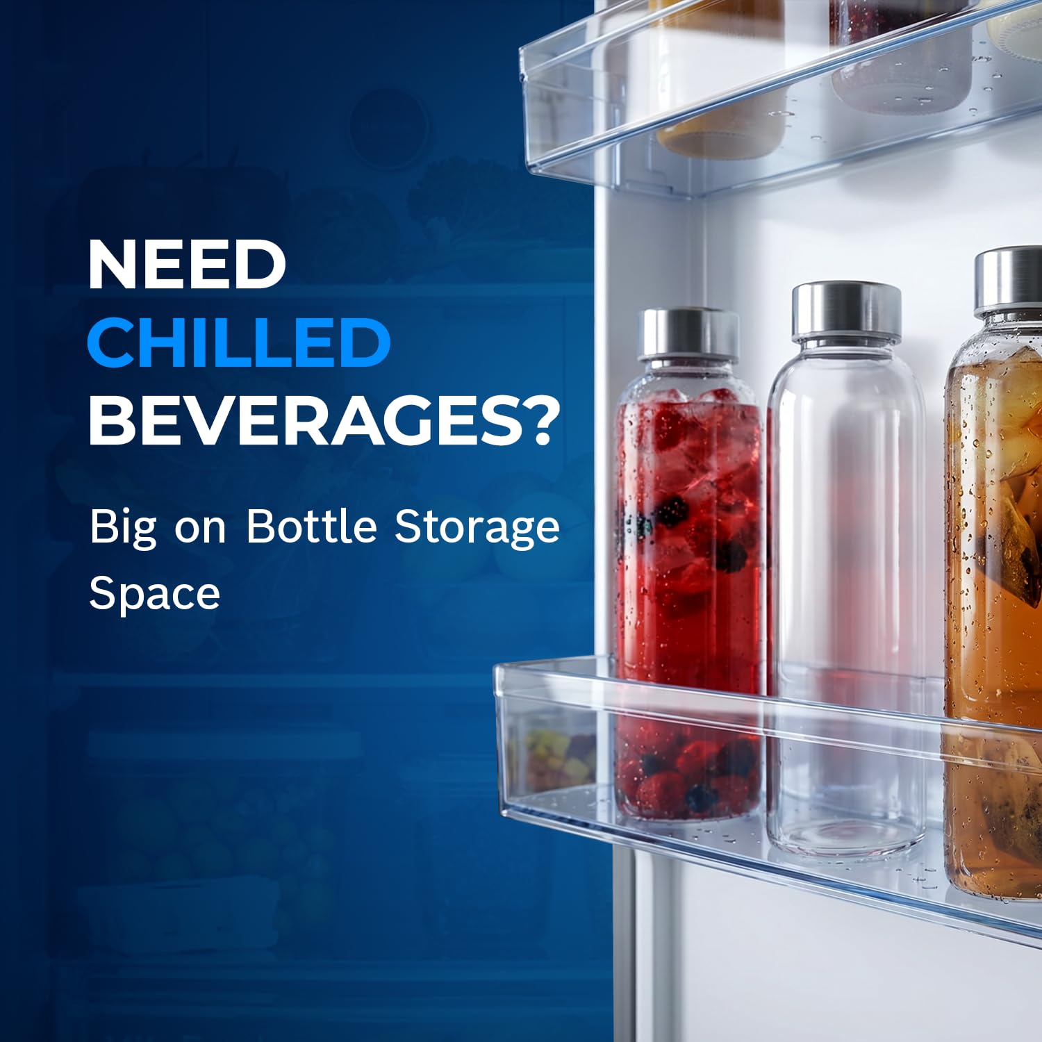 Bosch 368L, 1 Star, Frost Free Double Door Refrigerator with 2.5 L Water Dispenser | 6-in-1 Convertible Storage Modes | Fresh up to 10 Days | Touch Panel | 2 Cooling System (CTC39S21AI, Steel, 2026)