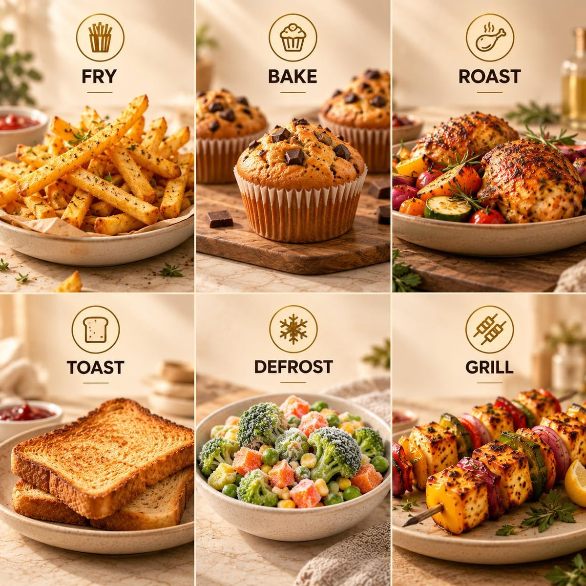 Faber 4L 1500W Digital Air Fryer | Fry, Bake, Roast | 85% Less Oil, 200°C Swirl Heating Technology |8-Preset Menu | Touc