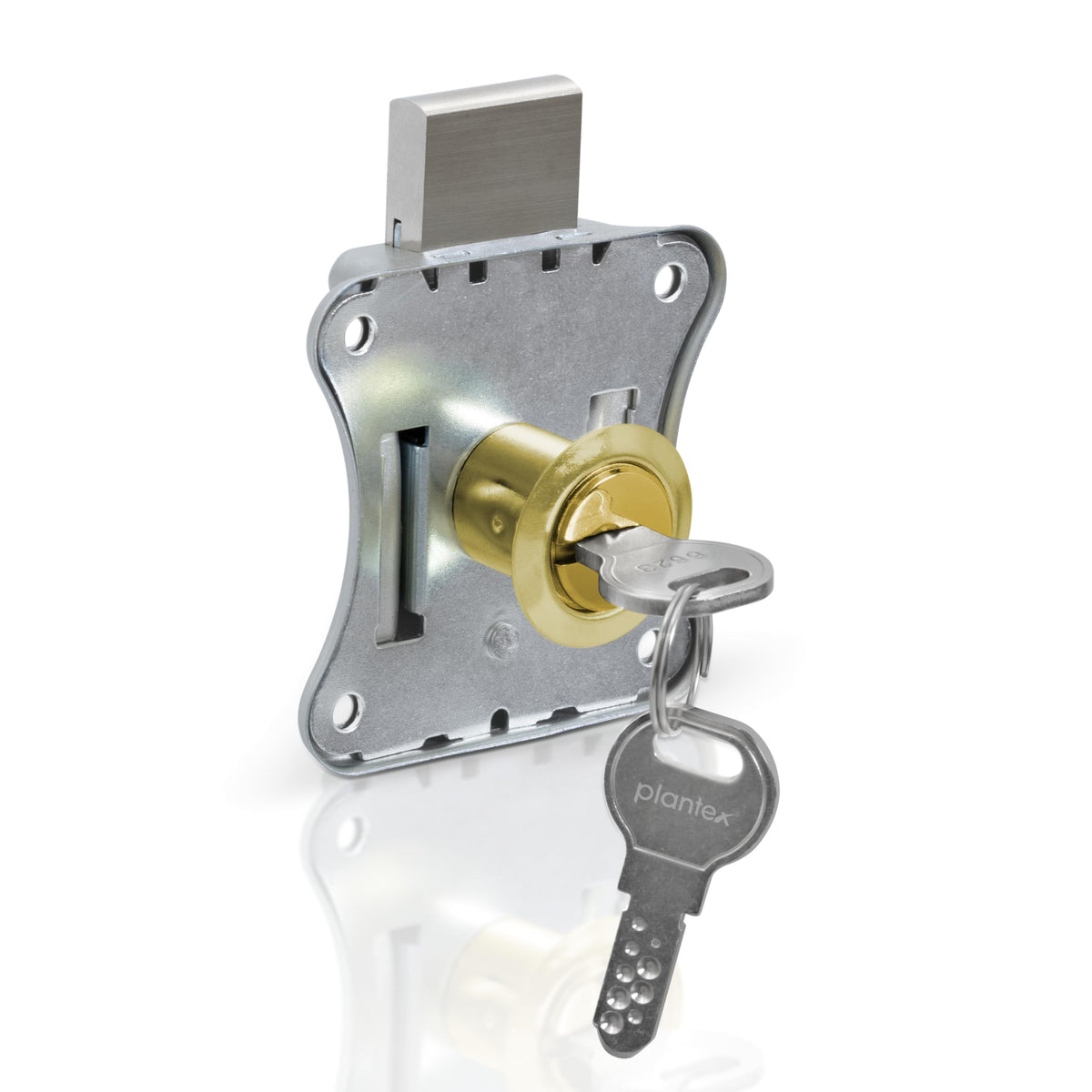 Plantex Drawer Lock/20mm Brass Lock for Cupboard/Multipurpose Cupboard Lock with Key for Home/Office - Pack of 1 (Gold)-1