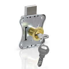 Plantex Drawer Lock/20mm Brass Lock for Cupboard/Multipurpose Cupboard Lock with Key for Home/Office - Pack of 1 (Gold)-1