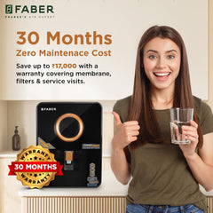 Faber Altroz Gold 10-Stage RO Water Purifier| 10L Tank| 40% Water Savings| RO+ UV+ UF+ ALKALINE+ COPPER+ ZINC | 30 Month