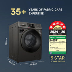 IFB 11 Kg 5 Star Front Load Washing Machine (EXECUTIVE PLUS OXN 1114, Onyx)