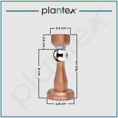 Plantex Stainless Steel 360 Degree 4 inch Door Magnet Stopper for Home/Office/Hotel Wall and Floor Mounted Soft-Catcher to Hold Wooden/Glass/PVC Door Stops (Rose Gold Finish)-3