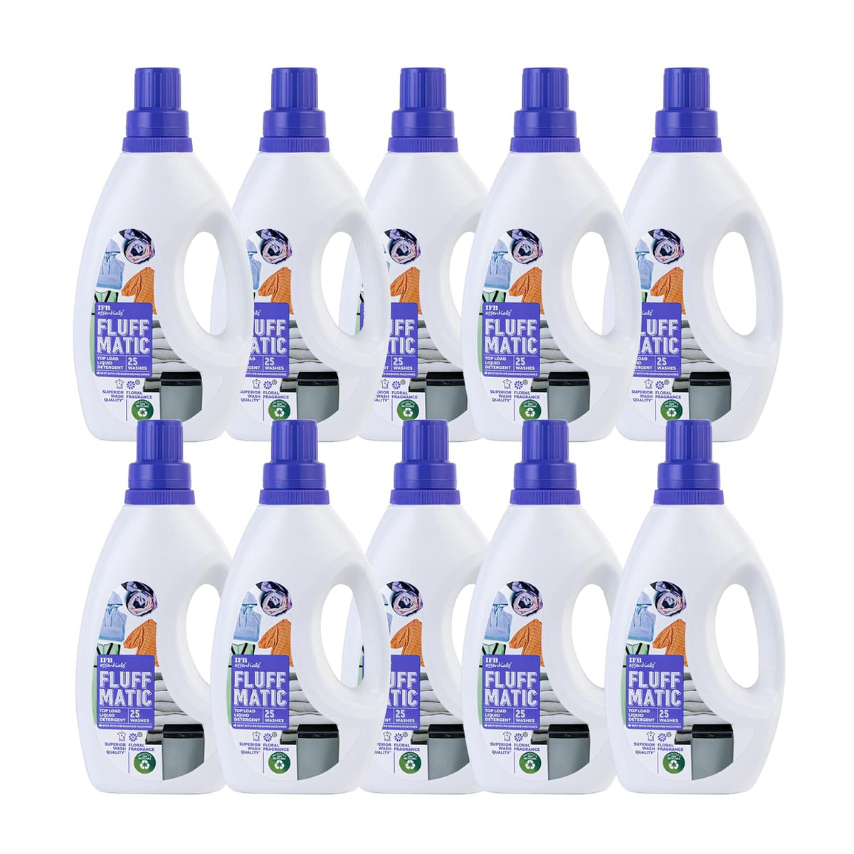IFB Essentials Top Load Liquid Detergent - 880 ml (Pack of 2)