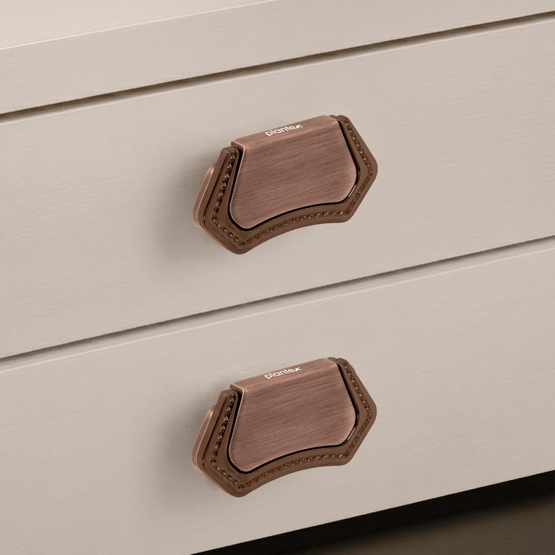 Plantex Drawer Kadi/3 Inch Chest Handle for Drawer/Rectangular Cabinet Kadi/Pull-Push Kadi for Home/Office Drawer - Pack of 2 (DTK-296, Rose Gold)-2