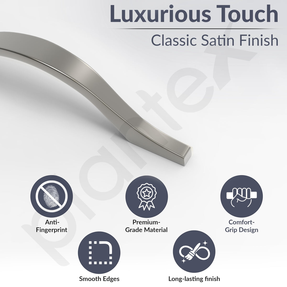 Plantex Cabinet Handle/128mm Handle for Drawer/Wardrobe/Kitchen Handle/Pull-Push Handle for Home/Office - Pack of 1 (Satin) (Model APS-PH-102)-3