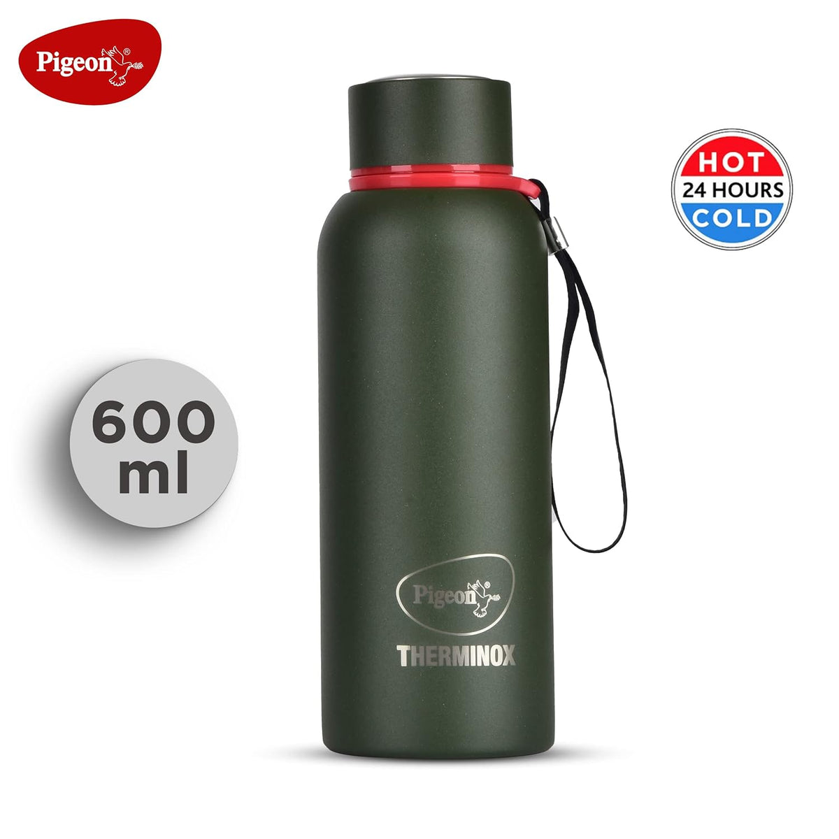 Pigeon by Stovekraft Croma Galaxy Stainless Steel Double Walled Leak Proof Thermos Water Bottle with Copper Coating Insi