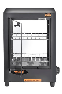 KRISP 500W Patties Warmer Hot Case | 25 litres Vault | Food Warmer for Samosas, Pastries, Snacks | Durable Stainless Steel | Compact Design