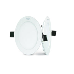 Philips Ultra Slim Plus 12-Watt Recessed LED Panel (Warm Light, Round, White))