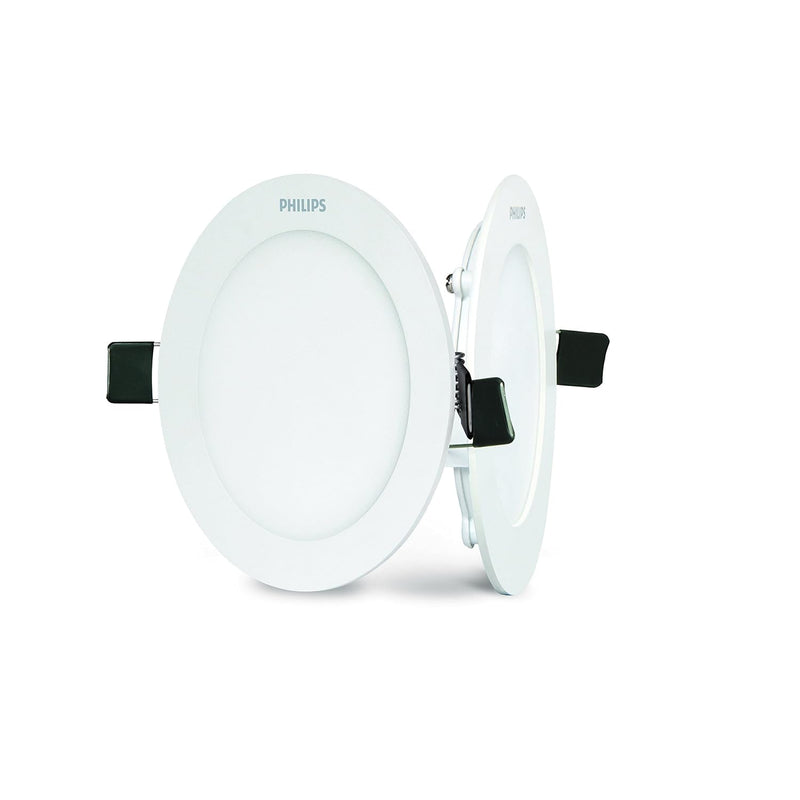 Philips Ultra Slim Plus 12-Watt Recessed LED Panel (Warm Light, Round, White))