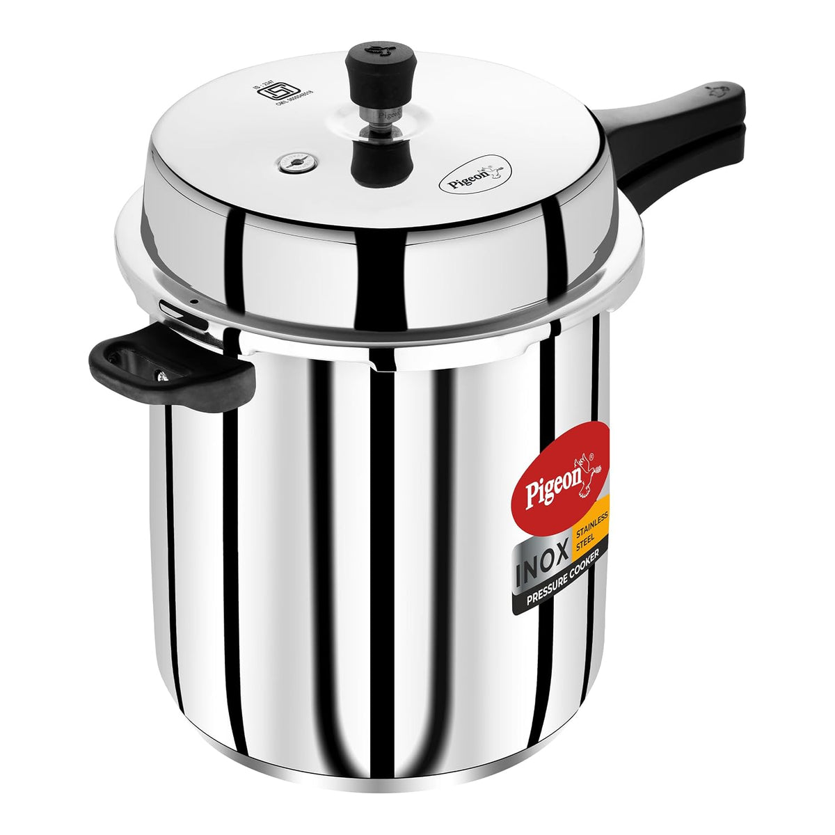 Pigeon by Stovekraft Inox Stainless Steel Pressure Cooker (Large)