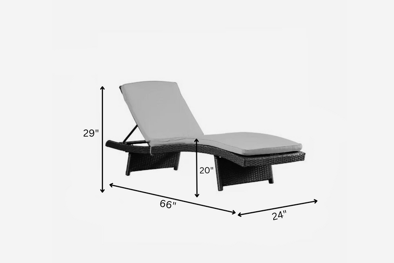 Justy Outdoor Swimming Poolside Lounger (Dark Brown)