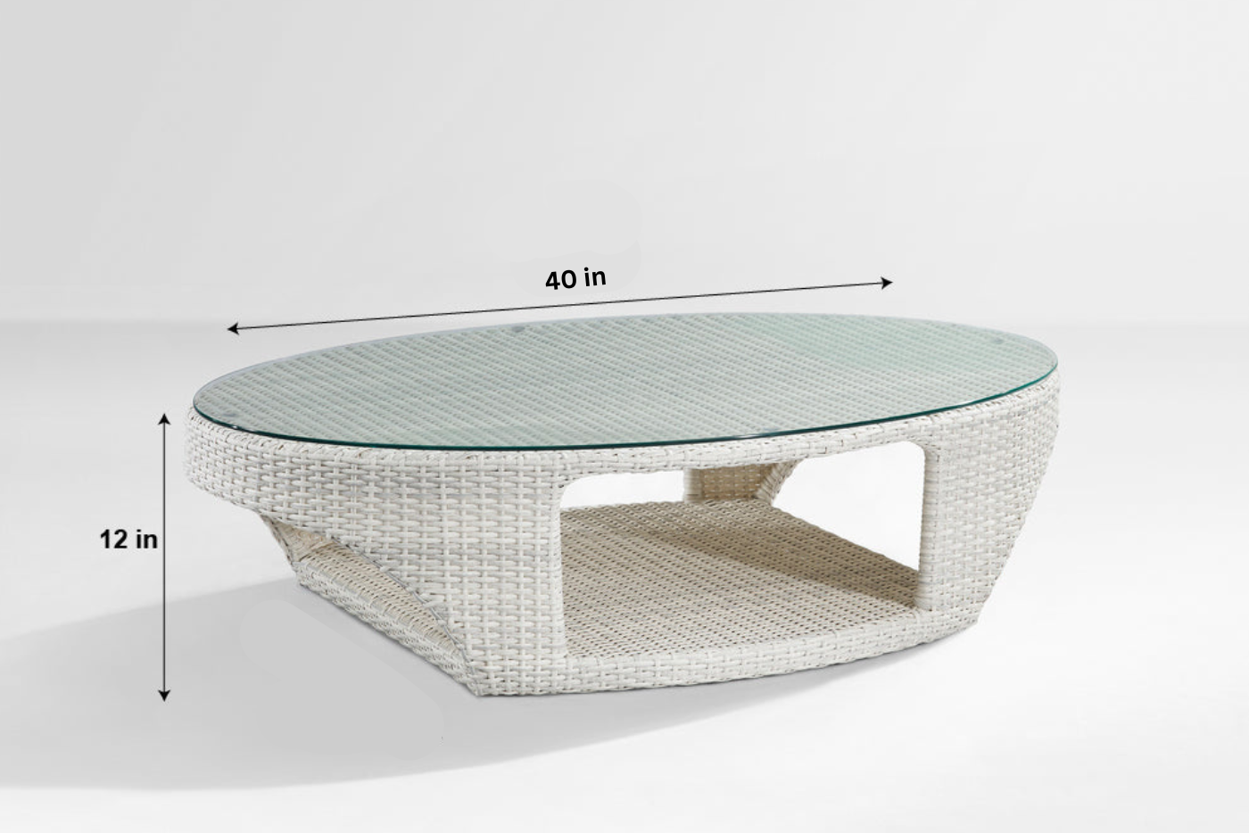 Arroz Outdoor Patio Seating Set 4 Single Seater and 1 Table Set (White + Green)