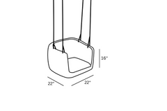 Jenaro Single Seater Hanging Swing Without Stand For Balcony, Garden Swing (Pink) Braided & Rope