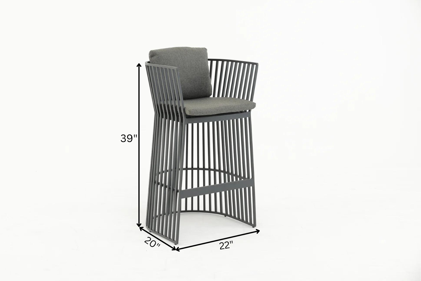 Javier Outdoor Patio Bar Set 2 Chairs and 1 Table Set