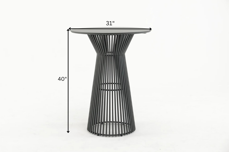 Javier Outdoor Patio Bar Set 2 Chairs and 1 Table Set