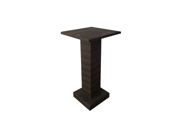 Curro Outdoor Patio Bar Set,  4 Chairs and 1 Table For Balcony (Brown)