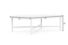 Kreios Outdoor Garden Balcony Sofa Set 2 Seater, 2 Single seater and 1 Center Table With 1 Side Table Set (White)