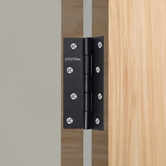 Plantex Heavy Duty Stainless Steel Door Butt Hinges 5 inch x 12 Gauge/2.5 mm Thickness Home/Office/Hotel for Main Door/Bedroom/Kitchen/Bathroom - Pack of 6 (Black)-2