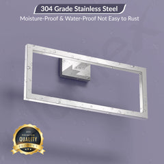 Plantex 304 Grade Stainless Steel Compact Napkin Holder for Wash Basin/Hand Towel Hanger/Napkin Holder/Bathroom Accessories - Benz (Chrome)-4