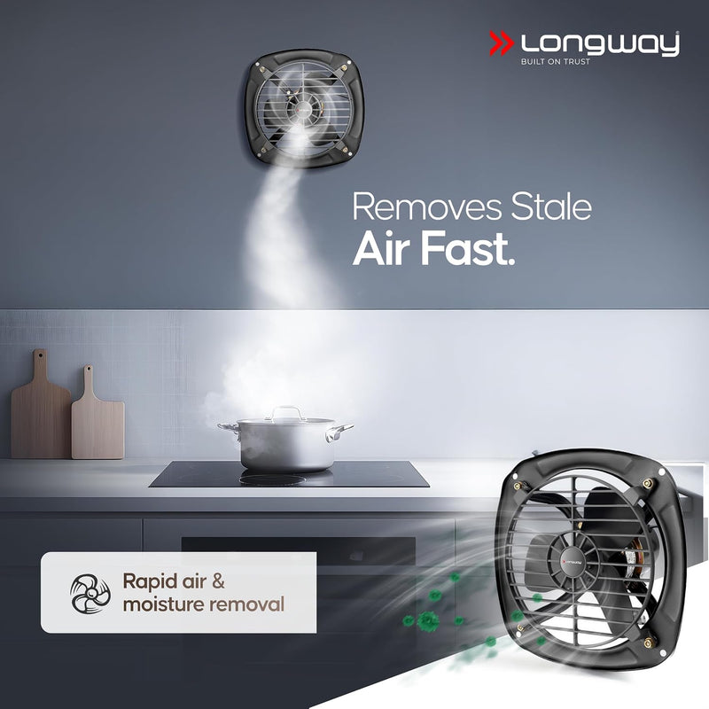 LONGWAY Ventilo 12 Inch 300 mm Energy Efficient Exhaust Fan-5