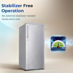Haier 165 L 1 Star Direct Cool Single Door Refrigerator with Diamond Edge Freezing Technology, Easy Clean Back, Large Vegetable Box (HED-171MSA-P,)-4