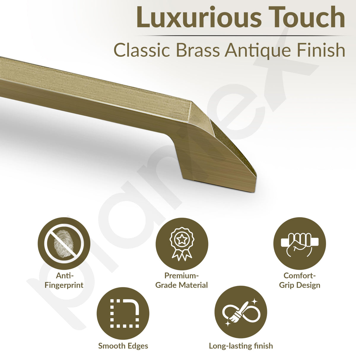 Plantex Cabinet Handle/Kitchen Cabinet Door Handle/Wardrobe/160 mm Cupboard Handle/Door Pull-Push Handle for Home/Office - Pack of 2 (Brass Antique) (Model APS-DTC-3780)-2