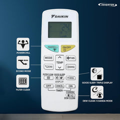 Daikin 1.5 Ton 3 Star Inverter Split AC (Copper, PM2.5 Filter, FTKL50XV16, White)