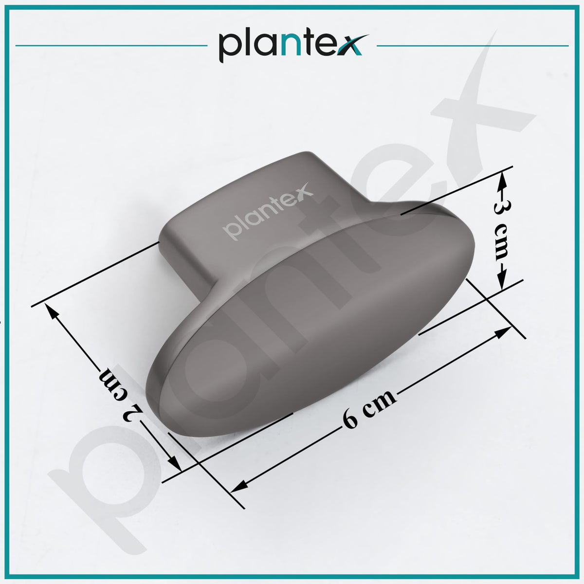 Plantex Heavy Duty Small Knob for Drawer/Cabinet/Pull and Push for Drawer Home/Office Pack of 4 (Oval, Black Nickel Matt)-3