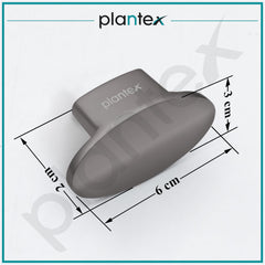 Plantex Knobs for Drawer | Cabinets Drawer Knobs | Pull-Push Knobs for Kitchen & Bedroom Drawer - Pack of 10 (Oval, Black Nickel Matt)-3